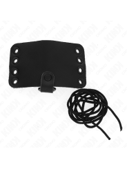 KINK ANILLO PENE CUERO CON CIERRE DE ENCAJE Y CORDONES