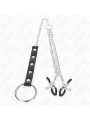 KINK ANILLO PENE METAL CON CADENA Y PINZAS PARA PEZONES AJUSTABLE