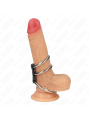 KINK ANILLO PENE TRIPLE METAL 37 CM A 5 CM CONECTADOS CON CUERO