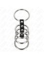 KINK 5 ANILLOS PENE 37 CM A 5 CM METAL CONECTADOS POR CUERO