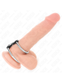 KINK ANILLO PENE DOBLE METAL 37 CM A 5 CM CONECTADOS POR CORREA POLIPIEL MODELO 2