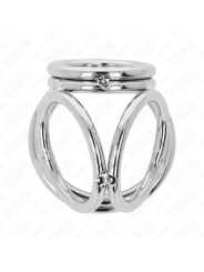 KINK ANILLO PENE TRIPLE METAL CROMADO 38 CM A 5 CM MODELO 1