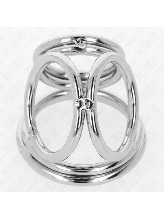 KINK ANILLO PENE TRIPLE METAL CROMADO 38 CM A 5 CM MODELO 1