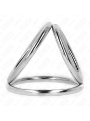 KINK ANILLO PENE TRIPLE METAL CROMADO 38 CM A 5 CM MODELO 2