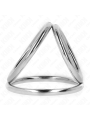 KINK ANILLO PENE TRIPLE METAL CROMADO 38 CM A 5 CM MODELO 2