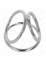 KINK ANILLO PENE TRIPLE METAL CROMADO 38 CM A 5 CM MODELO 2