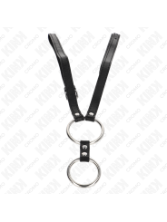 KINK ANILLO PENE DOBLE METAL 38 CM A 5 CM CON CINTURON DE POLIPIEL 112 CM