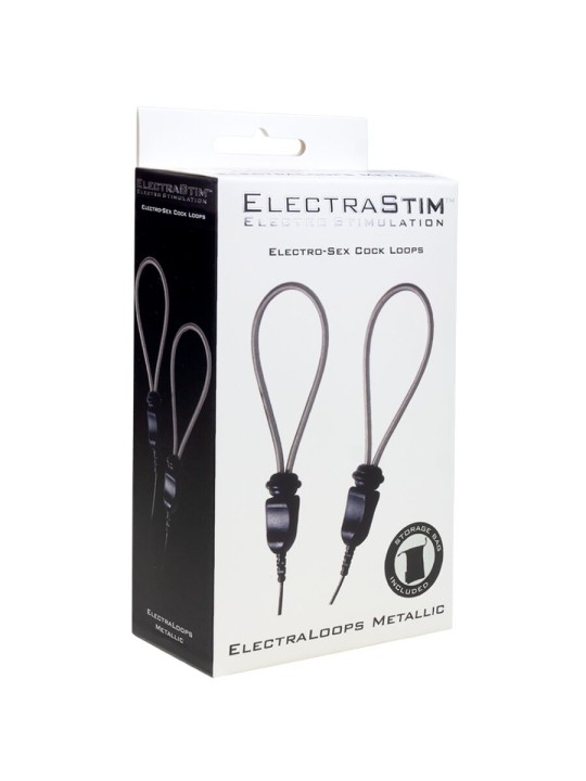 ELECTRASTIM ELECTRALOOPS E STIM ANILLOS METALICOS AJUSTABLES PARA EL PENE