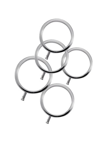 ELECTRASTIM ELECTRARINGS ANILLOS METALICOS PARA EL PENE PACK 5