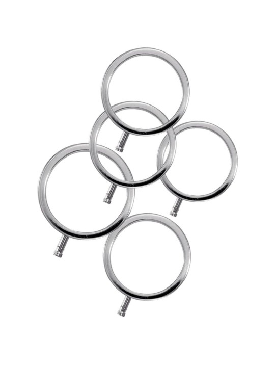 ELECTRASTIM ELECTRARINGS ANILLOS METALICOS PARA EL PENE PACK 5