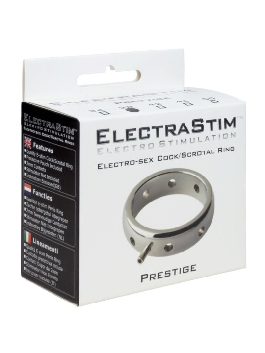 ELECTRASTIM PRESTIGE ANILLO ELECTROMAGNETICO DE METAL PARA EL PENE 42 MM