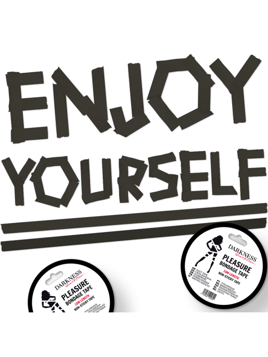 DARKNESS CINTA PARA BONDAGE NEGRO NO PEGAJOSA 15M