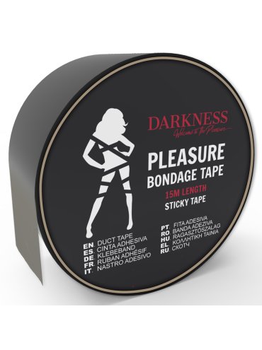 DARKNESS CINTA PARA BONDAGE NEGRO ADHESIVA 15M