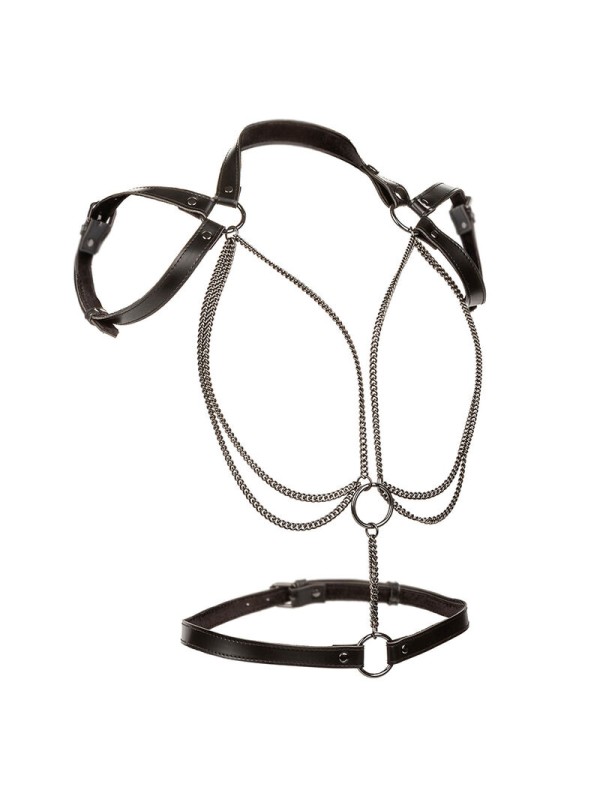 CALEXOTICS EUPHORIA ARNES ESTILO CABESTRO CON MULTIPLES CADENAS PREMIUM TALLA PLUS