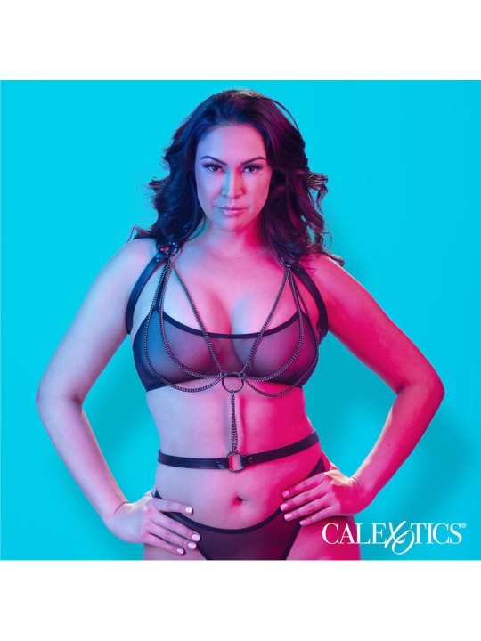 CALEXOTICS EUPHORIA ARNES ESTILO CABESTRO CON MULTIPLES CADENAS PREMIUM TALLA PLUS