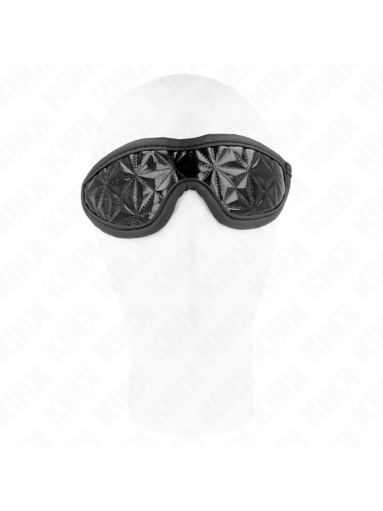 KINK VENDA CON PATRON DE DIAMANTES NEGRO 205 x 6 CM