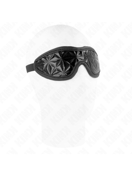KINK VENDA CON PATRON DE DIAMANTES NEGRO 205 x 6 CM