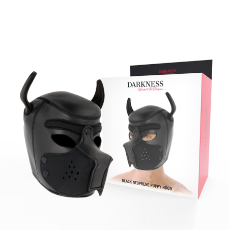DARKNESS MASCARA PERRO DE NEOPRENO CON HOCICO EXTRAIBLE L