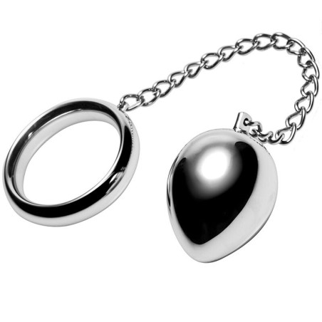 METAL HARD COCK RING 40MM CADENA CON BOLA METAL
