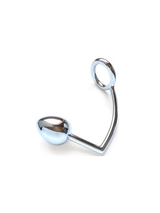 METAL HARD ANILLO CON GANCHO ANAL 40MM