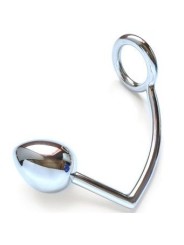 METAL HARD ANILLO CON GANCHO ANAL 50MM