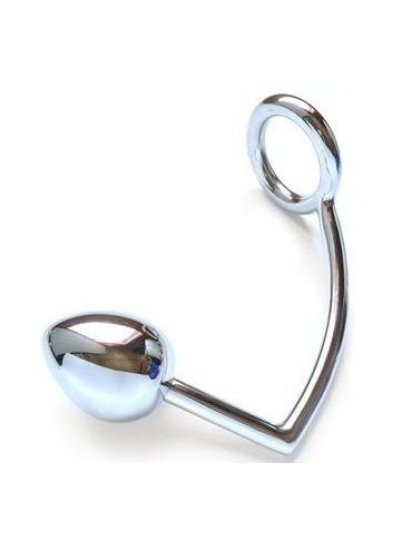 METAL HARD ANILLO CON GANCHO ANAL 50MM