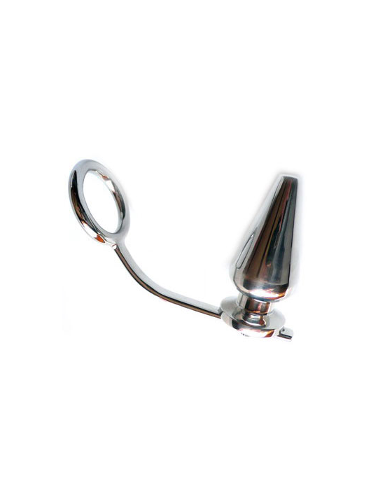 METAL HARD ANILLO ACERO CON PLUG ANAL 45 X 50MM