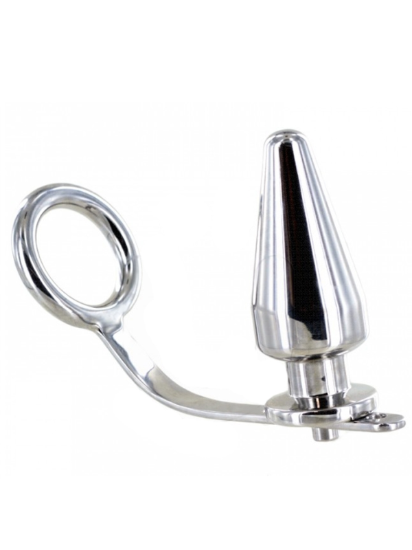 METAL HARD ANILLO ACERO CON PLUG ANAL 80 X 55 MM