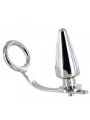 METAL HARD ANILLO ACERO CON PLUG ANAL 80 X 55 MM