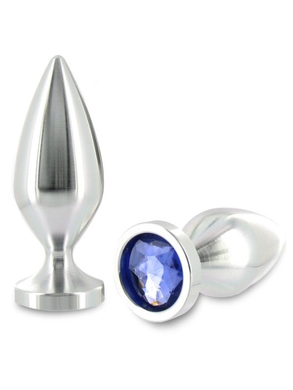 METAL HARD ANAL PLUG ALIMINUM COLOR CRISTAL GRANDE 1016CM