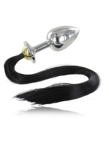 METAL HARD PLUG ANAL ACERO CON COLA 889CM