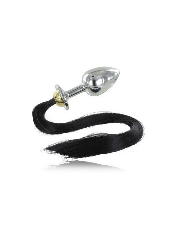 METAL HARD PLUG ANAL ACERO CON COLA 889CM