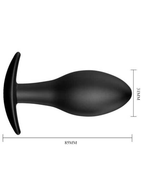 PRETTY LOVE PLUG ANAL SILICONA ANCLA 85 CM NEGRO
