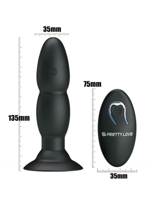 PRETTY LOVE PLUG VIBRADOR Y ROTACION POR CONTROL REMOTO