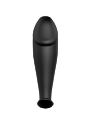 PRETTY LOVE PLUG ANAL SILICONA FORMA PENE Y 12 MODOS VIBRACION NEGRO