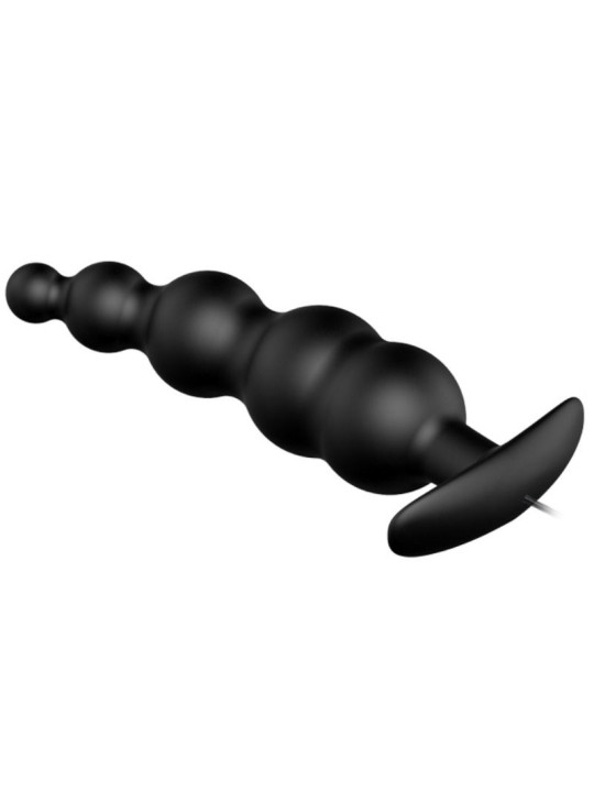 PRETTY LOVE PLUG ANAL SILICONA ESTIMULACION EXTRA Y 12 MODOS VIBRACION NEGRO CONTROL REMOTO