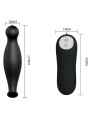 PRETTY LOVE PLUG ANAL SILICONA 12 MODOS VIBRACION NEGRO