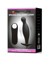 PRETTY LOVE PLUG ANAL SILICONA 12 MODOS VIBRACION NEGRO