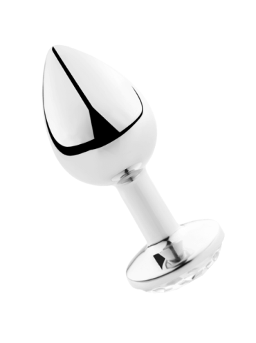 SECRETPLAY PLUG ANAL ALUMINIO TRANSPARENTE 8 CM