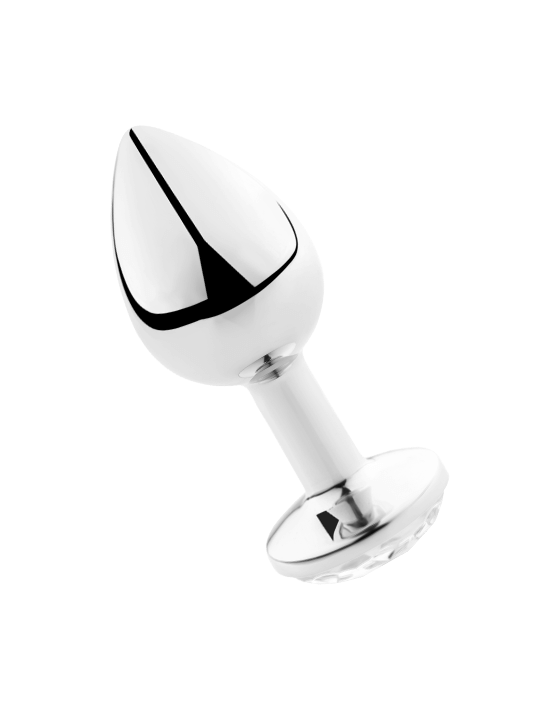 SECRETPLAY PLUG ANAL ALUMINIO TRANSPARENTE 8 CM