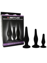 PRETTY LOVE KIT INICIACION ANAL PLUGS SILICONA