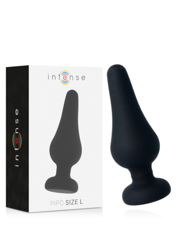 INTENSE ANAL PLUG PIPO L SILICONE NEGRO 13 CM