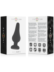 INTENSE ANAL PLUG PIPO L SILICONE NEGRO 13 CM