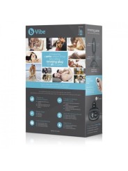 B VIBE RIMMING CONTROL REMOTO ANAL PLUG PETITE NEGRO