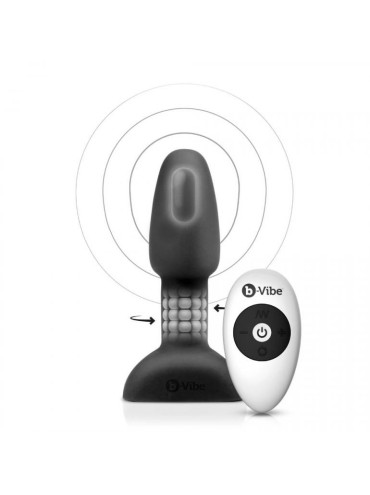 B VIBE RIMMING CONTROL REMOTO ANAL PLUG PETITE NEGRO