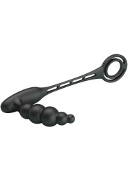 PRETTY LOVE ANILLOS PENE CON PLUG VIBRADOR