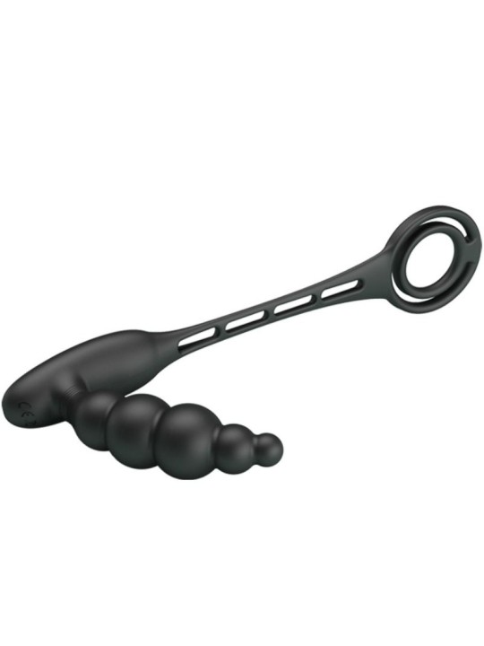 PRETTY LOVE ANILLOS PENE CON PLUG VIBRADOR