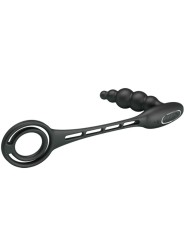 PRETTY LOVE ANILLOS PENE CON PLUG VIBRADOR