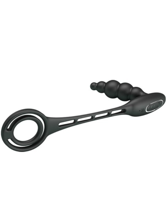 PRETTY LOVE ANILLOS PENE CON PLUG VIBRADOR