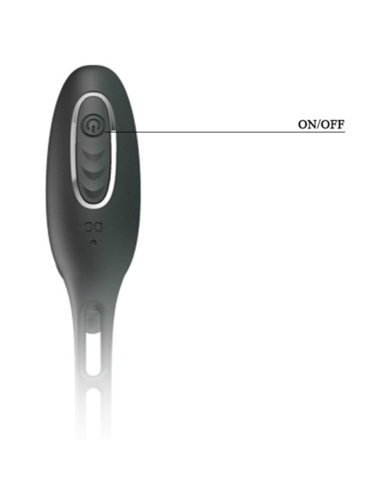 PRETTY LOVE ANILLOS PENE CON PLUG VIBRADOR